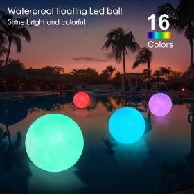 1 Pack, Glow Beach Ball(16"), Waterproof Inflatable Led Beach Ball 16 Colors 4 Light Mode, Pool Toy Glow Ball, Pool Party Decoration Beach Game