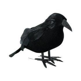 1PC Halloween Black Crow Animal Model Bird Decoration For Party Raven Prop Scary Supplies Halloween Decorations For Home
