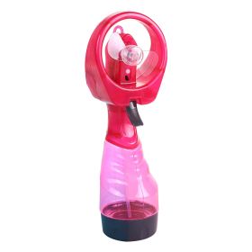 Mini Handheld Spray Fan Portable Water Spray Mist Fan Desk Humidification Cooling Sprayer For Outdoor Camping Hiking Air Cooler (Color: Pink)