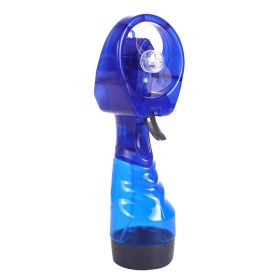 Mini Handheld Spray Fan Portable Water Spray Mist Fan Desk Humidification Cooling Sprayer For Outdoor Camping Hiking Air Cooler (Color: Blue)