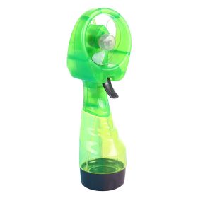 Mini Handheld Spray Fan Portable Water Spray Mist Fan Desk Humidification Cooling Sprayer For Outdoor Camping Hiking Air Cooler (Color: Green)