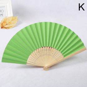 1pc Folding Fan Handheld Fans Chinese Paper Classical Hanfu Fan Solid Color Hand Fan Home Decoration Fan Chinese Fan Hand Folding Fans (Style: 11)