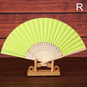 1pc Folding Fan Handheld Fans Chinese Paper Classical Hanfu Fan Solid Color Hand Fan Home Decoration Fan Chinese Fan Hand Folding Fans (Style: 18)