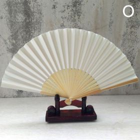 1pc Folding Fan Handheld Fans Chinese Paper Classical Hanfu Fan Solid Color Hand Fan Home Decoration Fan Chinese Fan Hand Folding Fans (Style: 15)