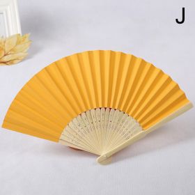 1pc Folding Fan Handheld Fans Chinese Paper Classical Hanfu Fan Solid Color Hand Fan Home Decoration Fan Chinese Fan Hand Folding Fans (Style: 10)