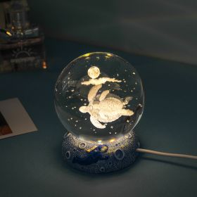 Stars And Seas; Ocean Series Crystal Ball Ornaments; Night Lights; Bedroom Desktop Decorations; Creative Birthday Gifts (Items: Lazy Sea Turtle)