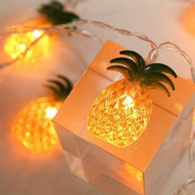 1pc, LED Simulation Fruit Copper Wire String Lights, Pineapple Rattan String Lights, Fairy Lights, Christmas Wedding Lights (size: 59.06inch 10led)