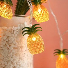 1pc, LED Simulation Fruit Copper Wire String Lights, Pineapple Rattan String Lights, Fairy Lights, Christmas Wedding Lights (size: 118.11inch 20led)
