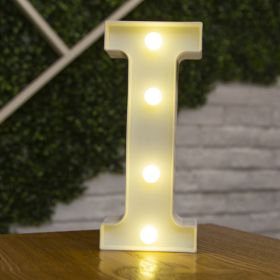 Alphabet Letter LED Lights Luminous Number Lamp Decor Battery Night Light for home Wedding Birthday Christmas party Decoration (type: I)
