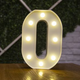 Alphabet Letter LED Lights Luminous Number Lamp Decor Battery Night Light for home Wedding Birthday Christmas party Decoration (type: 0)