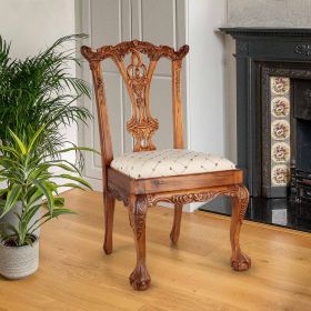 ENGLISH CHIPPENDALE SIDE CHAIR              OS3-NR