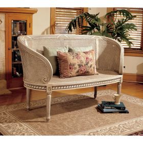 PARISIAN OVAL RATTAN SETTEE             FRT-SKD