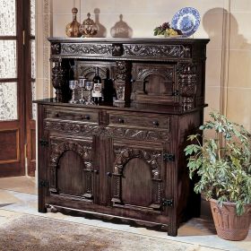 JACOBEAN COURT CUPBOARD BUFFET              FRT-NR