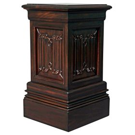 MEDIUM CANTERBURY LINEN FOLD PEDESTAL