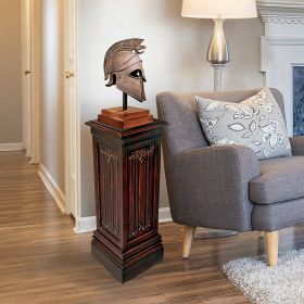 LARGE CANTERBURY LINEN FOLD PEDESTAL