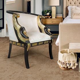 GRACEFUL SWANS NEOCLASSICAL TUB CHAIR