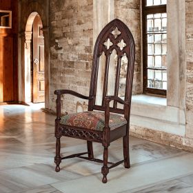 VIOLLET LE DUC GOTHIC ARM CHAIR             FRT-NR