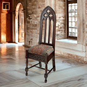 VIOLLET LE DUC GOTHIC SIDE CHAIR            FRT-NR