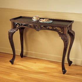 MAHOGANY FILIGREE CONSOLE TABLE             FRT-NR