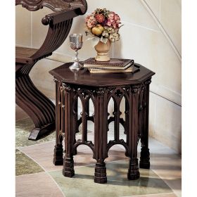 GOTHIC REVIVAL OCTAGONAL SIDE TABLE             NR