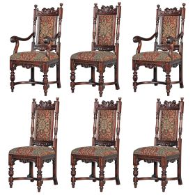 S/6 CLASSIC EDWARDIAN DINING CHAIRS         FRT-NR