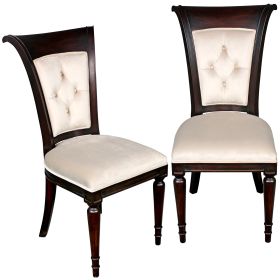 S/2 BACALL WATERFALL DINING CHAIR           FRT-NR