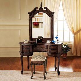 QUEEN ANNE DESK WITH MIRROR                 FRT-NR