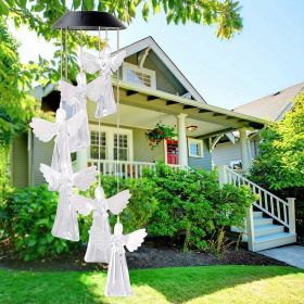 1pc Solar Powered Wind Chimes With Led Light