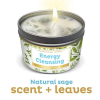 Magnificent 101 Manifestation Candle White Sage Leaf & Scent, Smudge Candle for House Energy Cleansing, Banishes Negative Energy