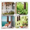 Outdoor Wind Chimes Heroic Windbell Antique Wind Bell, Deep Resonance Serenity Bell, Metal Cylinder Wind Chimes -L size