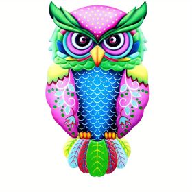 1pc Metal Owl Wall Decor, Outside Garden Decoration, Yard Art Outdoor Patio Fence Lawn Ornament, Home Decor, Room Decor, Party Supplies, Birthday Gift (Style: Model B)