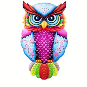 1pc Metal Owl Wall Decor, Outside Garden Decoration, Yard Art Outdoor Patio Fence Lawn Ornament, Home Decor, Room Decor, Party Supplies, Birthday Gift (Style: Model A)