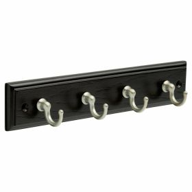 Wall Mount Key Rack Hanger Holder 4 Hook Chain Storage Keys Organizer Home Decor (default: default)
